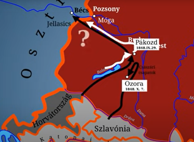 Móga János csapata Pákozdnál megállítja a horváth csapatokat.