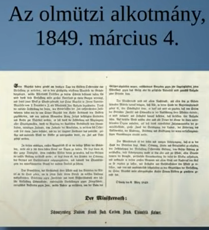 Ferenc József alkotmányt adott ki, olmützi alkotmány