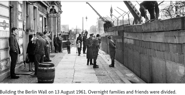 Construction of the Berlin Wall