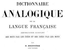 Dictionnaire analogique