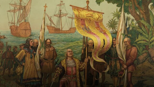 Catholic monarchs help Christopher Columbus