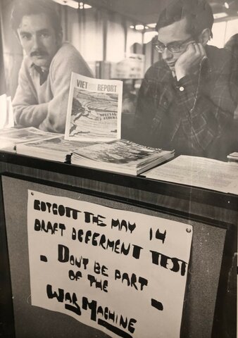 UNL students protest the Vietnam draft