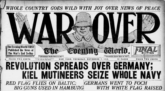 End of First World War