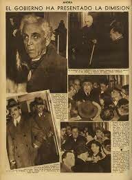 Dimisión del gobierno Azaña