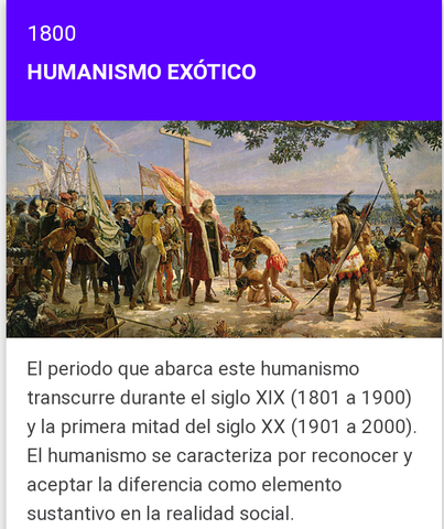 Periodo Que Abarca El Humanismo Exótico