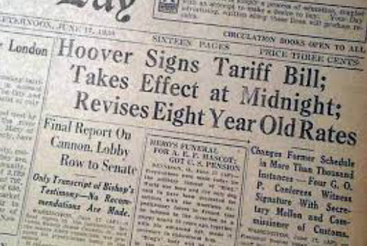 The Smoot-Hawley Tariff