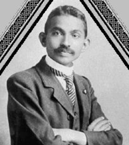 Gandhi Moves to England.