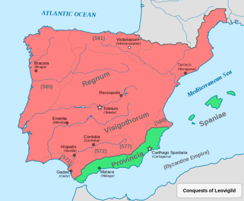 Visigoths take over Spain