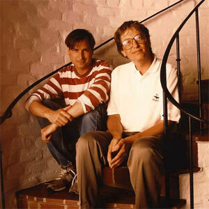 Pelea entre Bill Gates y Steve Jobs