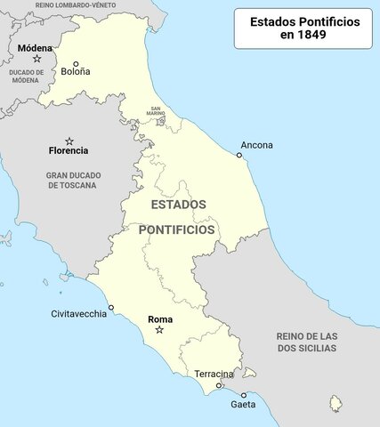 Se crea el Estado Pontificio.