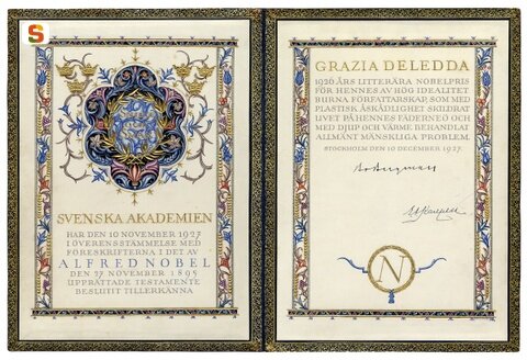 Premio nobel a Grazia Deledda