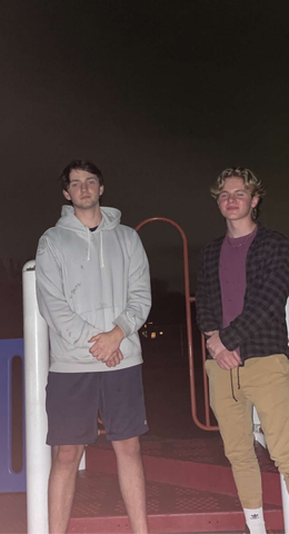 Hanging out with Ryan and Jack