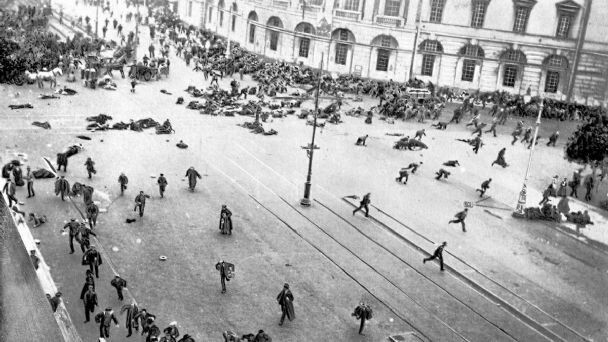 Revolució a la ciutat de petrograd.