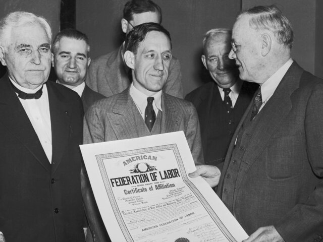 The Federation of Organized Trades and Labor Unions establish an eight-hour work day