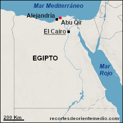 Se dirige a Alejandría, Egipto