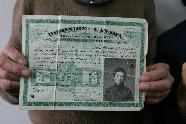 Chinese head tax removed