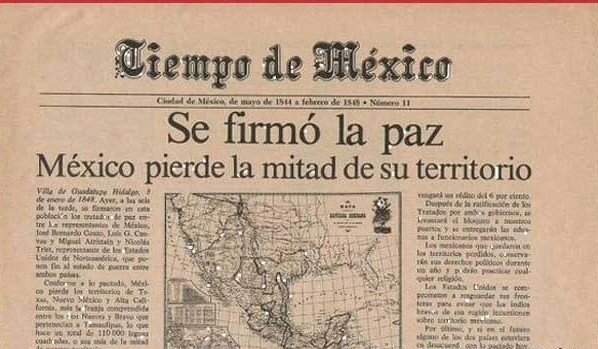 México pierde la mitad de su territorio