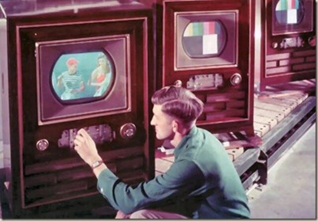 The first colored T.V.