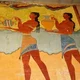 Affresco minoico sul muro del palazzo di cnosso 300x200