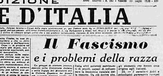 Mussolini applica le leggi razziali