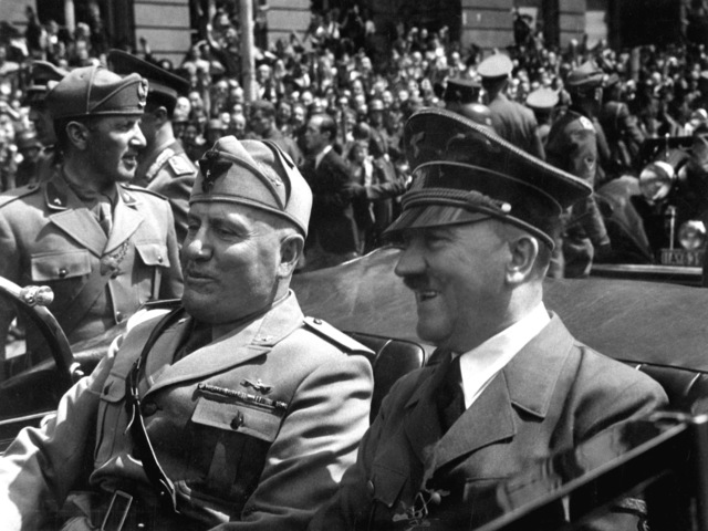 Hitler and Mussolini become allies
