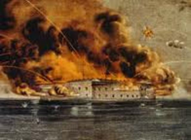 Firing at Fort Sunter