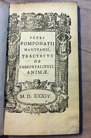 Sobre la inmortalidad del alma, Pietro Pomponazzi