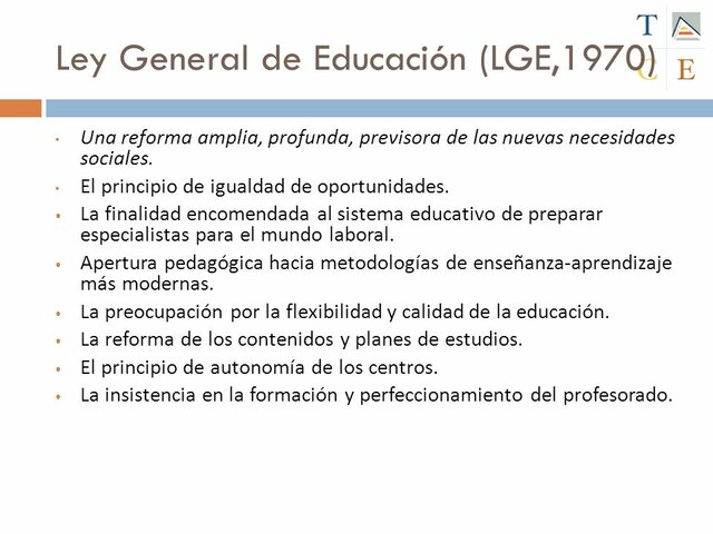 Ley General de Educación de España