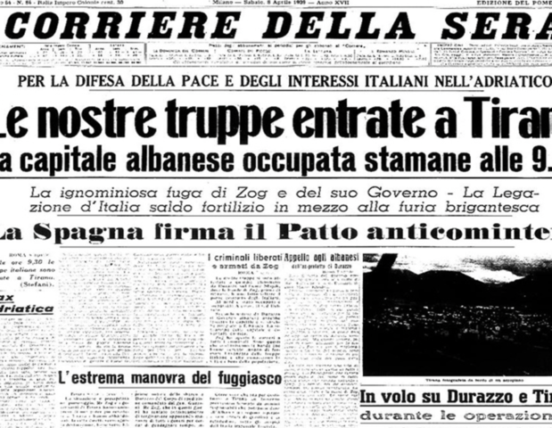 Mussolini invade l'Albania