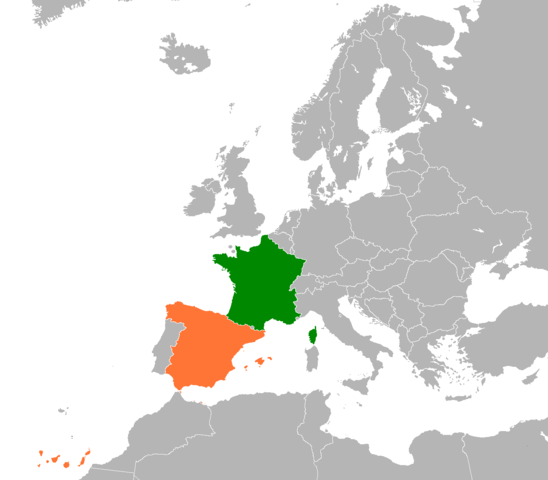 FRANCO RELATIONSHIP WITH FRANCE AND SPAIN