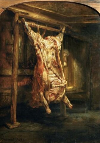 Bœuf écorché, Rembrandt,