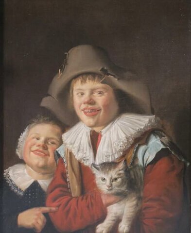 Enfants jouant avec un chat, Molenaer, Jan Miense