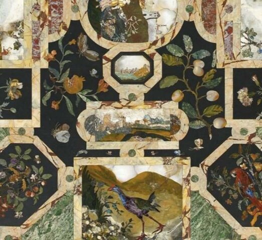 Plateau de table, v.1680, château de Compiègne.