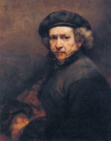 Autoportrait, Rembrandt,
