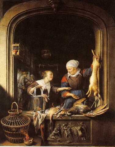 La marchande de volaille, Gerrit Dou