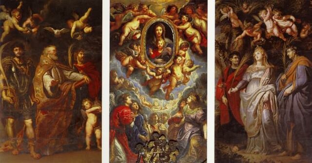 Vierge à l’Enfant avec quatre saints, Rubens, 1608