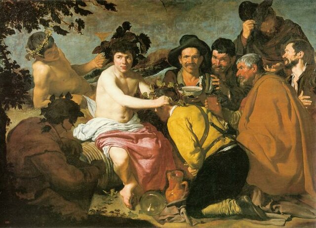 Les Buveurs ou Le Triomphe de Bacchus, Velasquez,