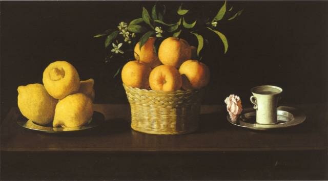 Nature morte aux citrons et aux oranges, Zurbaran,