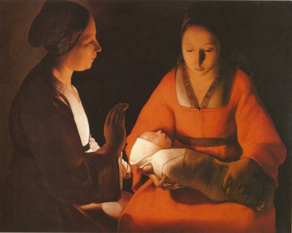 Le nouveau-né, Georges de La Tour,