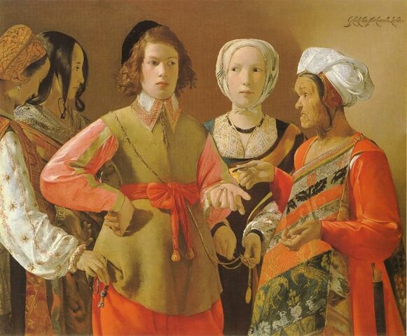 La Diseuse de bonne-aventure, Georges de La Tour,