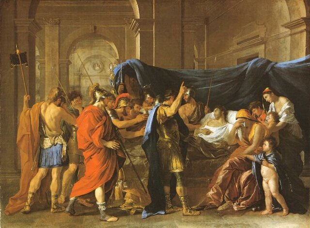 La Mort de Germanicus, Nicolas Poussin,