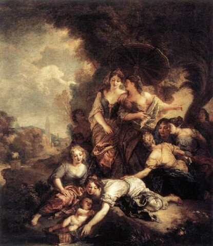 Moïse sauvé des eaux, Charles de La Fosse,