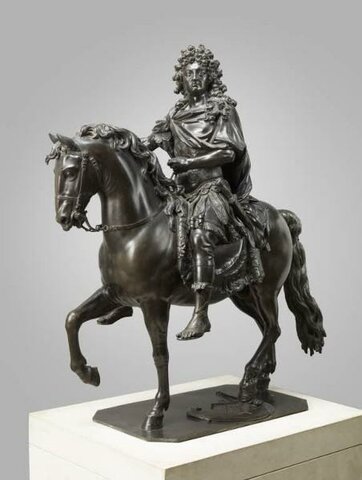 Modèle de la Statue équestre du roi, Girardon, musée du Louvre