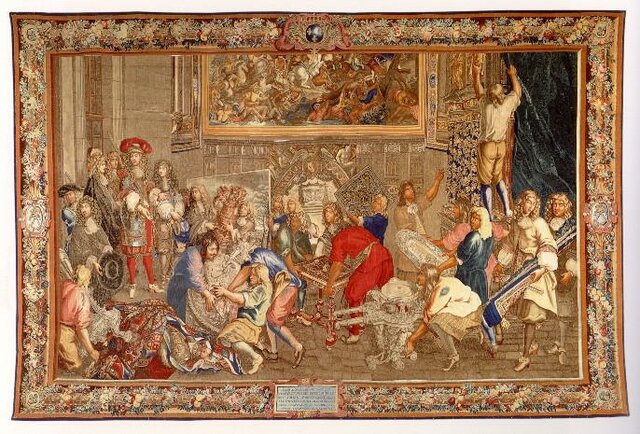 La Visite de Louis XIV à la manufacture des Gobelins,