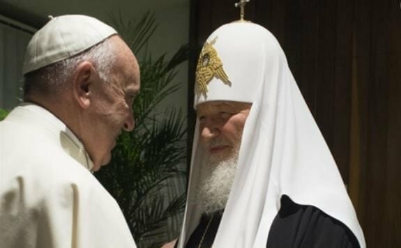 Pope Francis spoke of the war in Ukraine with Russian patriarch Kirill , a supporter of Putin