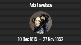 Timeline: ADA LOVELACE (1815-1852)