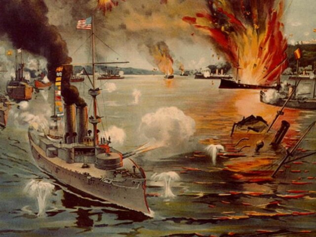 US attack on Manila Bay