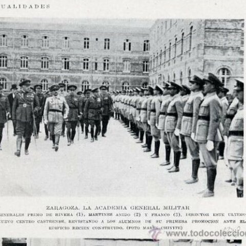 Appointed director of the Zaragoza military academy.