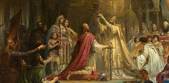 800 Carlo Magno es coronado emperador