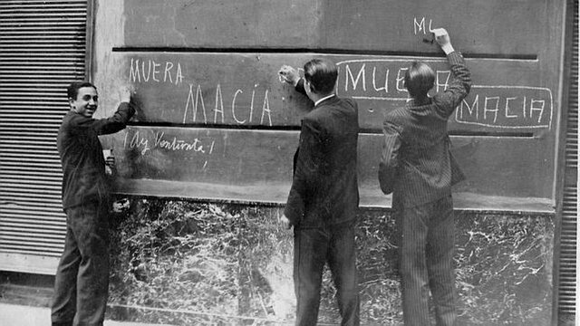 Declaración del Estado Catalán dentro de la República Federal Española. Represión